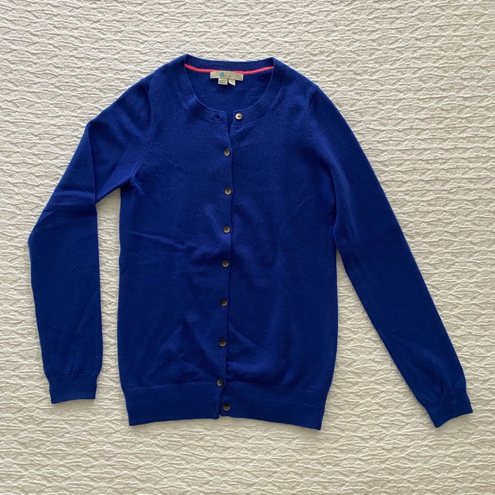 Boden Women's Blue Cashmere Cardigan